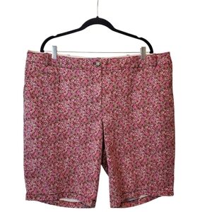 🍁Talbots Pink Floral Women's Shorts Size 18W
